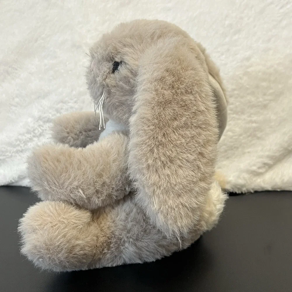 Bunny Rabbit Plush Bearington Collection Floppy Ears Brown White Stuffed Animal